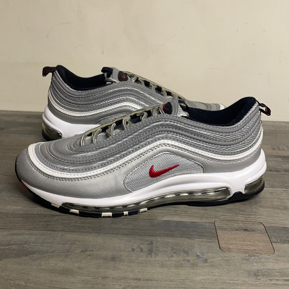 Nike air max 97 silver white mens size 9.5